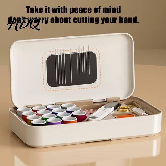 Needle Storage Box 40Pcs/Set Portable Sewing Tools Kit with Box Thread Needle