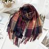Imitationskaschmirschal Damenmode Herbst und Winter High-End-Feeling Karoschal Neuer Herrenschal Schal