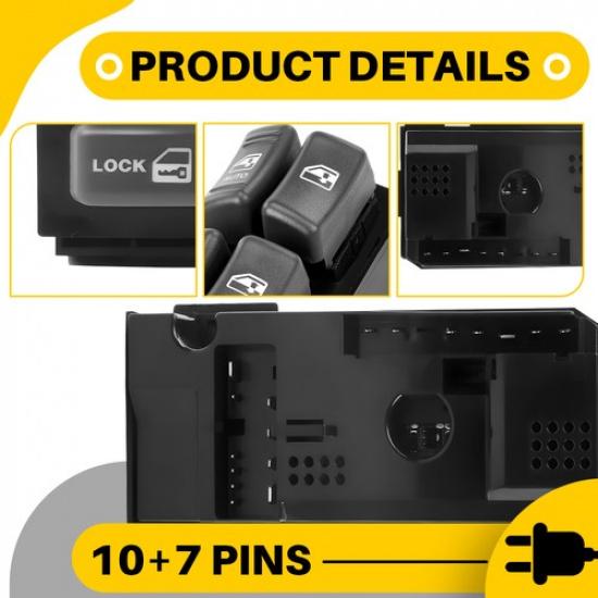 Left Power Window Switch Master For Chevy Blazer Suburban Silverado Tahoe EOA