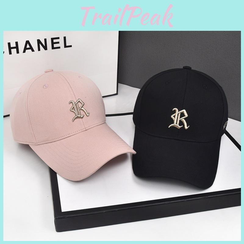 Letters R Embroidery Cap Men Women Shades Breathable Leisure Outdoor Sports