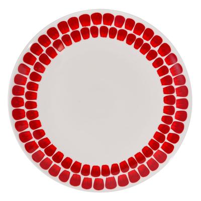 Arabia Tuokio 26cm 24h Scandinavian Finnish Ceramic Plate, Red, 1055227, Western-style Tableware, Style, Kitchen, [Used]