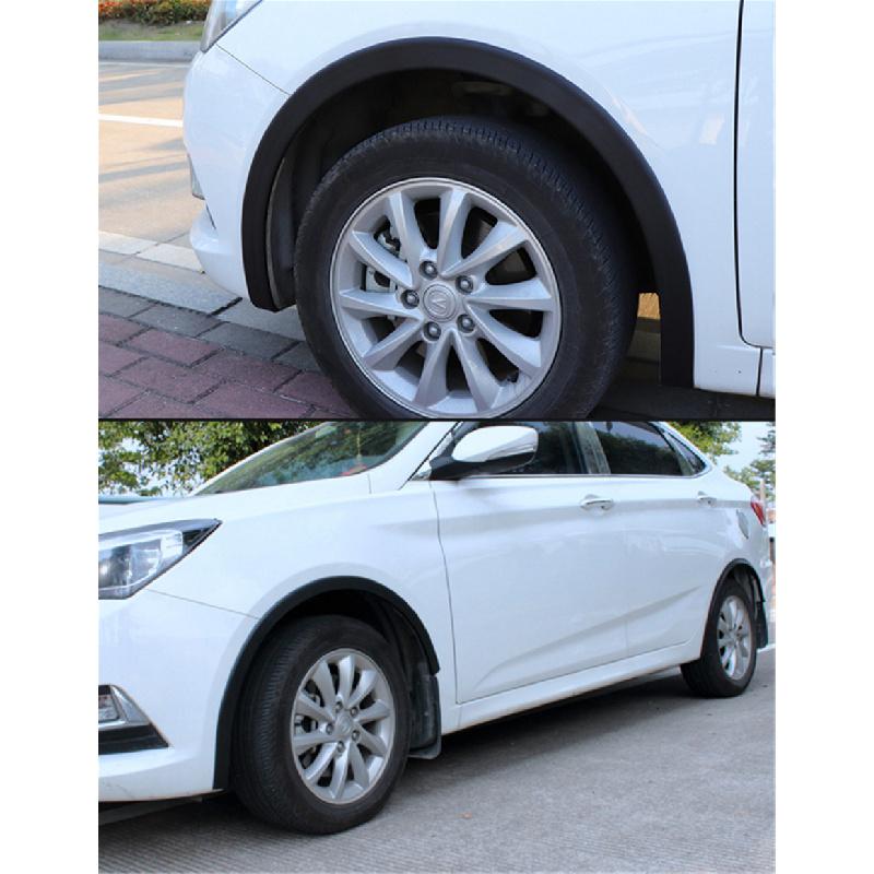 2Pcs 1.5Meter Car Flare Extension Wheel Rubber Wheel Eyebrow Protector Arch