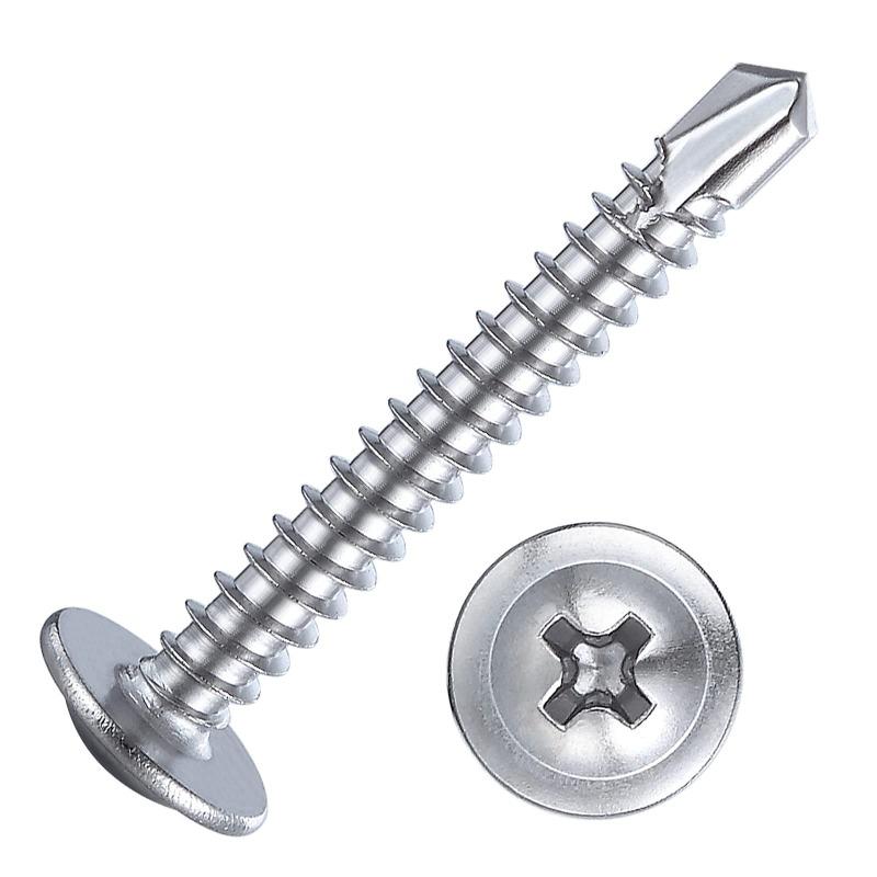 20-200Pcs Metal Self-Tapping Screws with Quick-Tapping Thread for Automotive Furniture No Pre-Drilling Needed Screws Fasteners