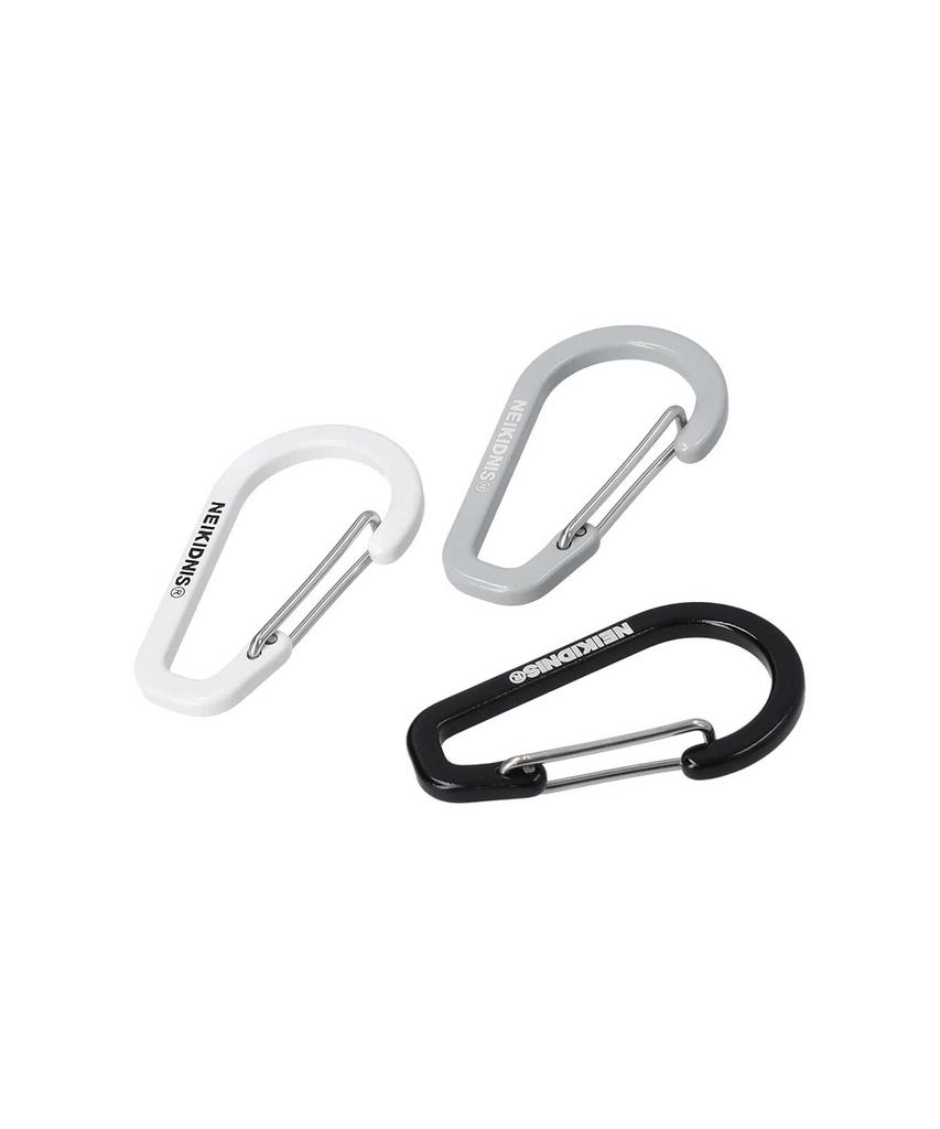 NEIKIDNIS Logo Carabiner White