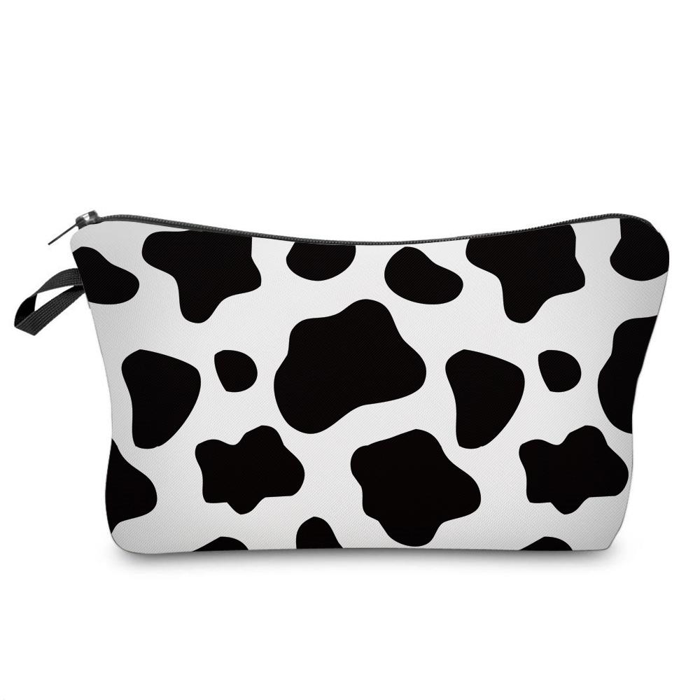 Women Cosmetic Bag Multiple Pattern Fashion Portable Casual Storage Travel Pouch Toiletry Bags
