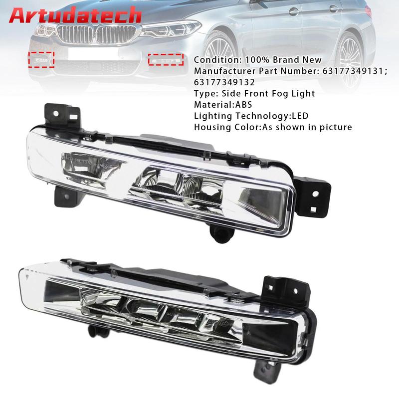 Artudatech Pair LED Front Daytime Running Fog Light For BMW G30 G38 17-19 63177349131 Car Accessories