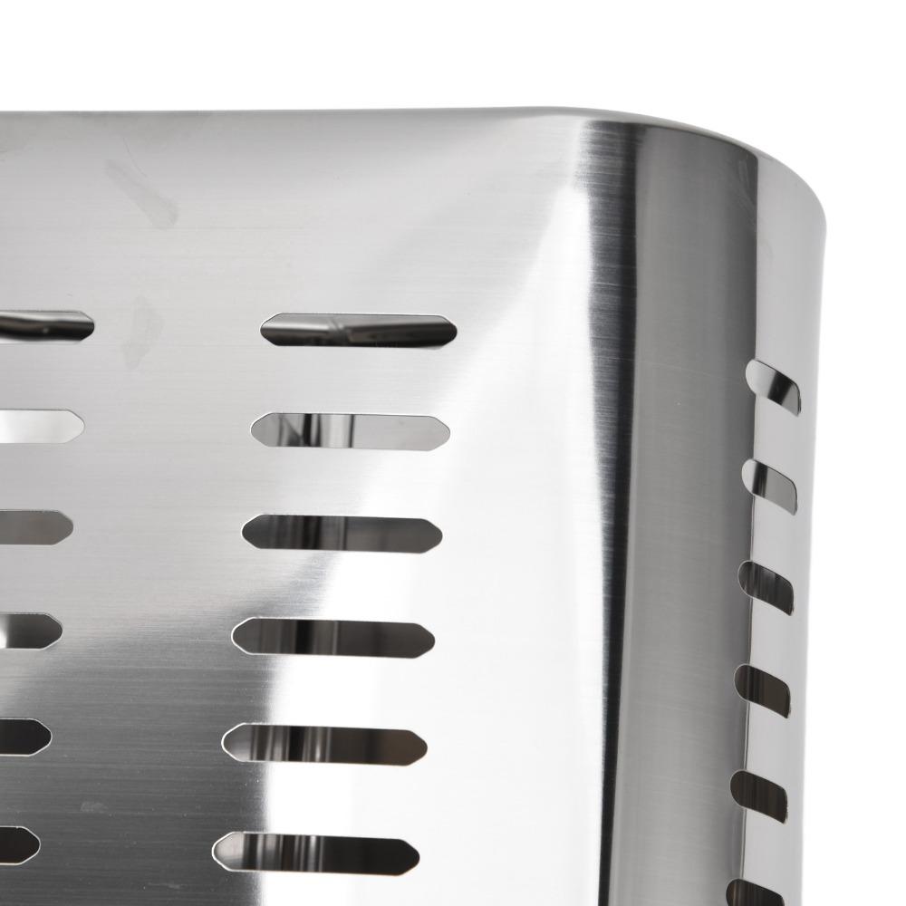 Rustless Steel Chopstick Holder Hollow Draining Hole Storage Basket Silverware Container Kitchen