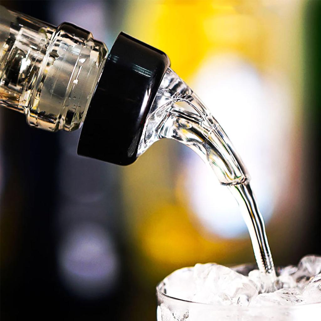 6/10Pcs Automatic Measured Bottle Pourer 30ML Plastic Wine Pourer Clear Whisky Liquid Liquor Wine Cocktail Dispenser Bar Tool