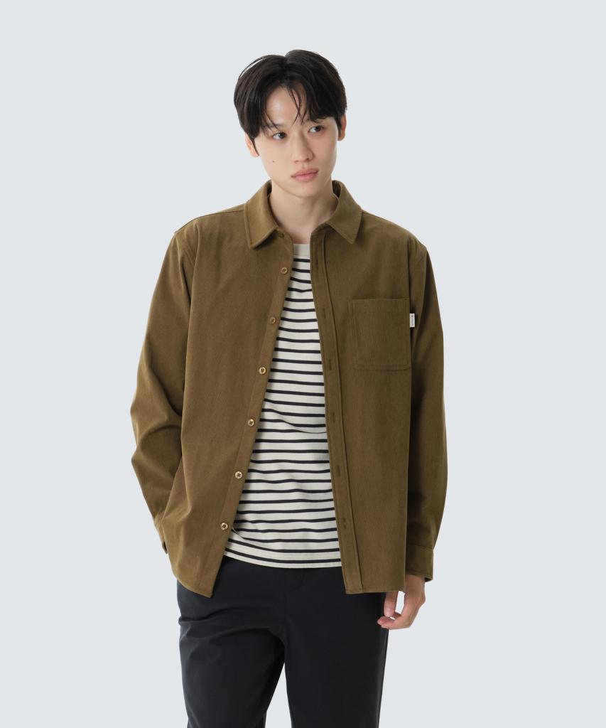 SNOWPEAK APPAREL Corduroy Shirt (S26Fmfsh70) Yellow Khaki
