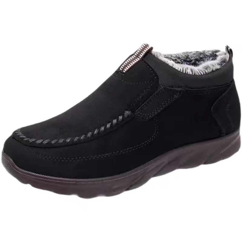 Winter Padded Men's Shoes Casual Plus Size Cotton Boots