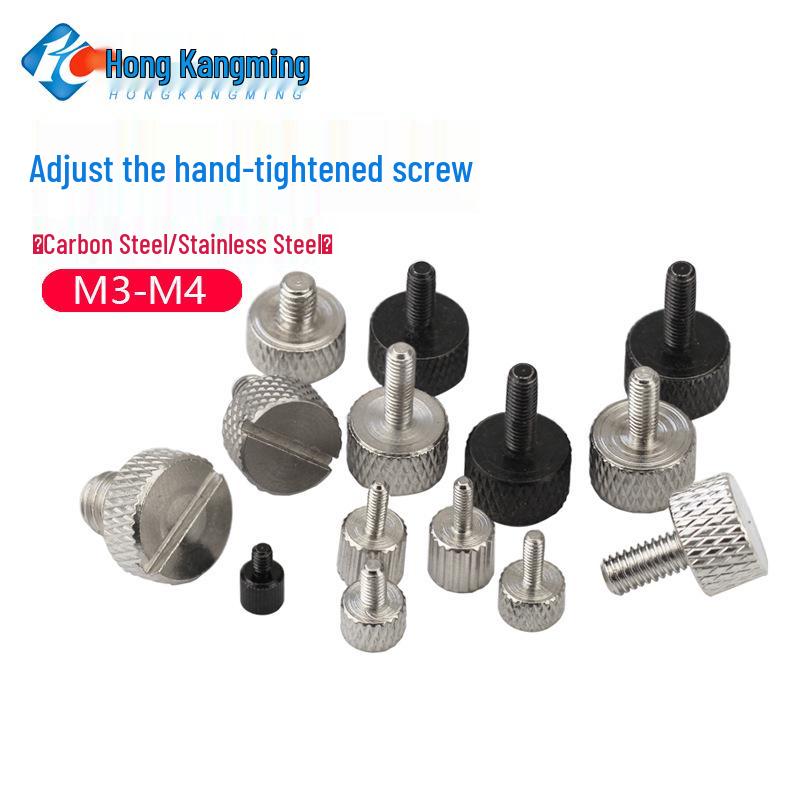 Knurled Hand-Tightening Adjustment Knob Screw M3M4