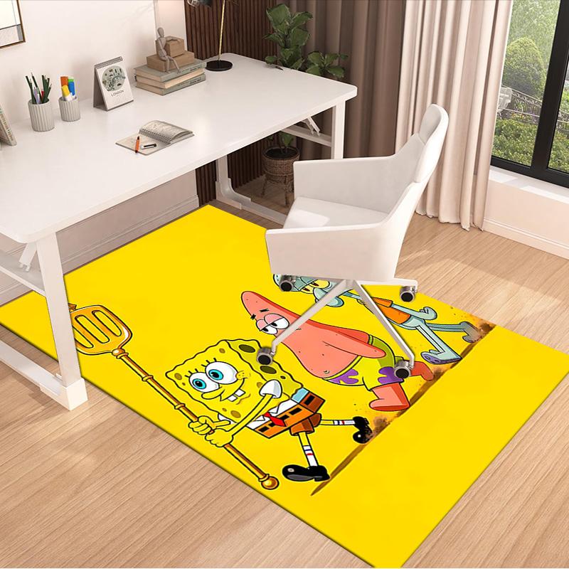 Spongebob Friends Adventure Carpet For Playroom Bedroom Living Room Sofa Home Decorkids Game Area Rug Nonslip Floor Mat