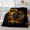Moonlit Guardian Blanket Flannel Blanket for Bed, Sofa, Camping, Hiking, Picnic Essentials, Gift for Family Fan Gifts