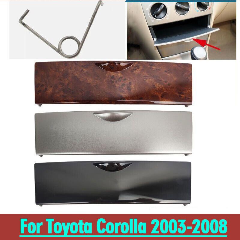 Peach Wood Center Console Storage Box Panel Cover For Toyota Corolla 2003-2008