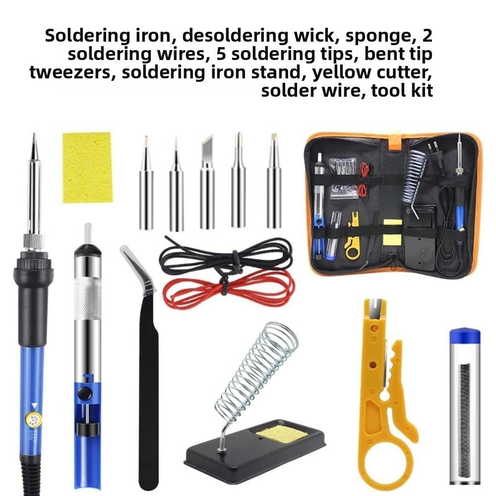15Pcs/set 60W Electric Soldering Iron Welding Tool Kit  Electrical Appliance Repair