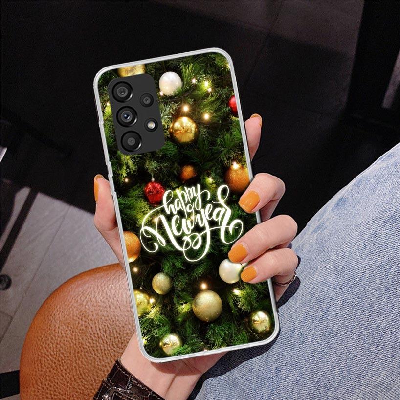 Merry Christmas Tree Snow Phone Case For Samsung Galaxy A17 A16 A15 A14 A13 A57 A56 A55 A54 A53 A37 A36 A35 A34 A33 A26 A25 A24
