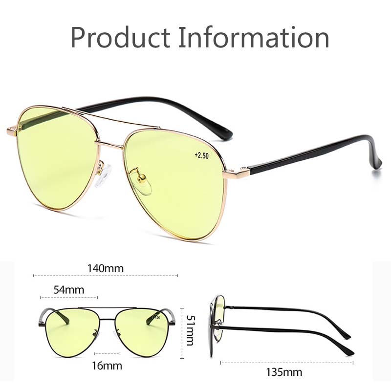 Óculos de Leitura Multifocais Progressivos para Mulheres Homens Moda Tendência Mudança de Cor Visão Noturna Óculos de Grau Óculos de Sol