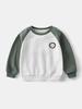 Boys' Raglan Sleeve Sweatshirt - 2026 Fashionable Kids' Round Neck Sports Top