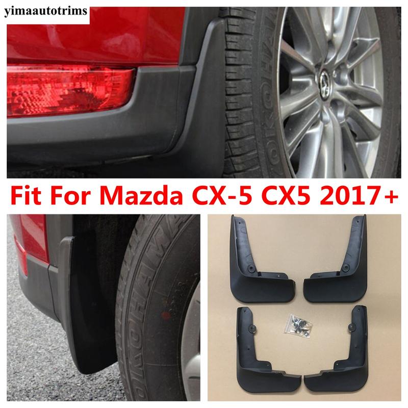 

Front Rear Mud Guard Mudguards Splash Flaps Plastic Protective Kit Trim For Mazda CX-5 CX5 2017 - Accessories Exterior