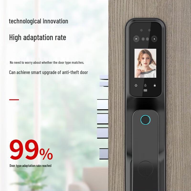 ZUCONF895 Smart Facial Recognition Fingerprint Door Lock CN plug (adapter included)