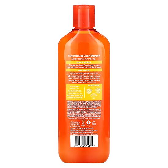Shea Butter, Cleansing Cream Shampoo, For Natural Curls, Coils & Waves, 13.5 Fl Oz (400 Ml)
