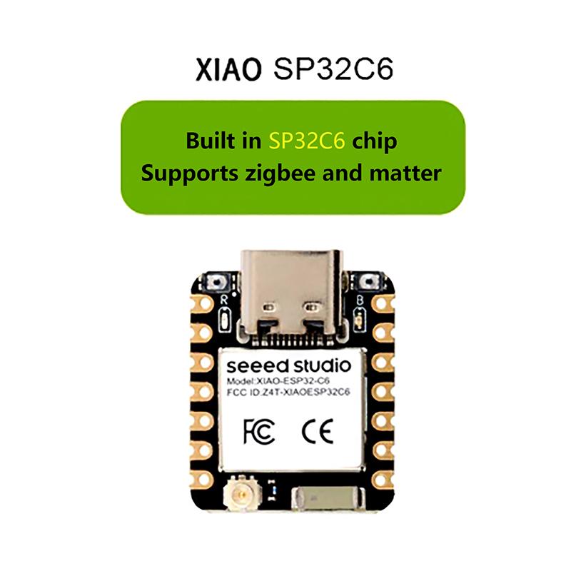 

Esp32 Seeed Studio Xiao Esp32C6 Wifi 6+Сумісний з Bluetooth Ble 5 Підтримка Zigbee Matter Wifi Бездротовий Модуль Плати Розробки
