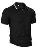 European and American Men's Summer Loose Lapel Short-sleeved T-shirt Casual Clothing