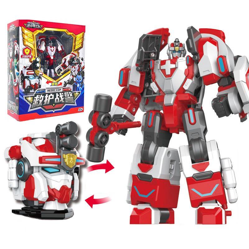 Mini Force Strongest Police Transforming Robot Toy Action Figures MiniForce X Transformation Robot Patrol Cop Toy for Child Gift