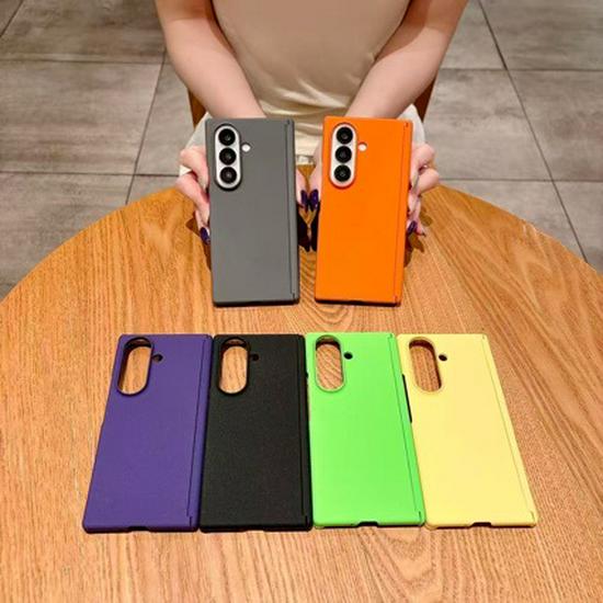 

Compatible with Samsung Galaxy Z Fold 7/6, Foldable Matte Color Magnetic Bumper Case with Raised Edges. Samsung Z Fold 7