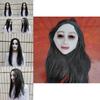 Latex Weibliche Geistermaske für Halloween Escape Room Requisiten und Spukhausdeko