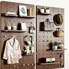 Metal Pegboard Storage Hook Embedded Insert Nuts Wall Pegboard Organizer  Workshop Organization