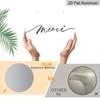 2D Flat Retro Aluminum Wall Stickers In Various Sizes. The French "Merci" Thank-you Plaque Features A Simple and Elegant Style, Making It A Perfect
