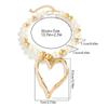 Unique Irregular Heart Pendant Necklace Fashionable Beads Necklace Stylish Neck Jewelry Suitable for Various Occasions