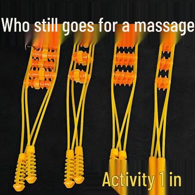 Handheld Back & Shoulder Roller Massager for Cervical Spine and Waist Relief
