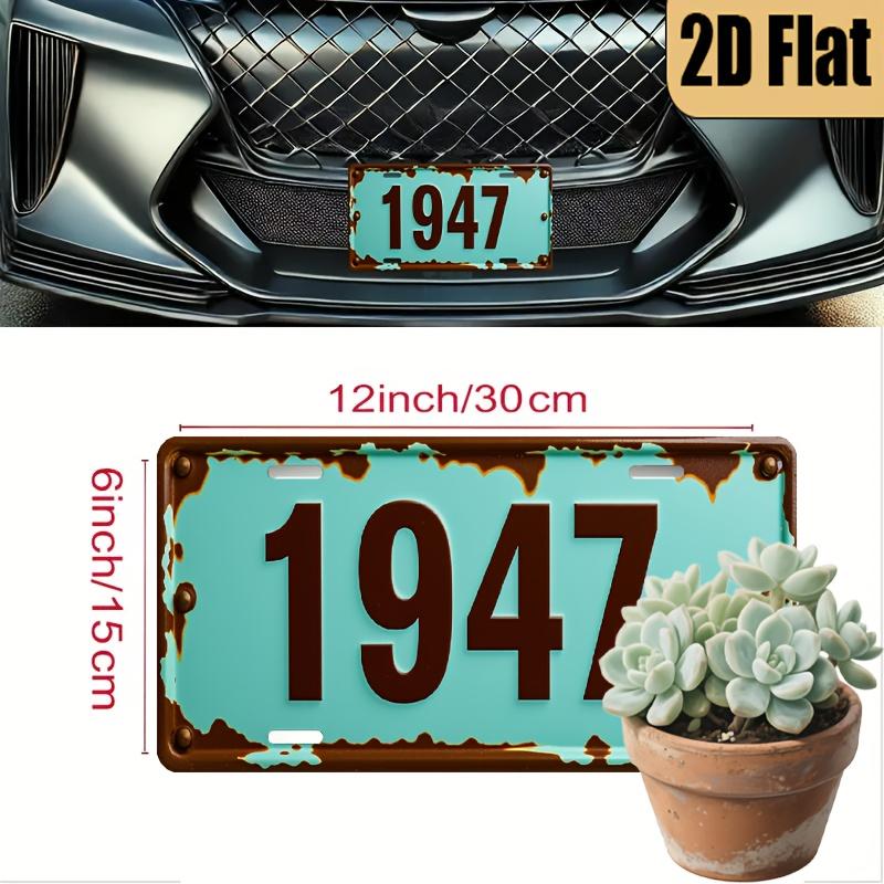 AL Sign Vintage Durable Metal Plaque Wall Decor Year Retro Home Office Bar Man Cave Wall Art