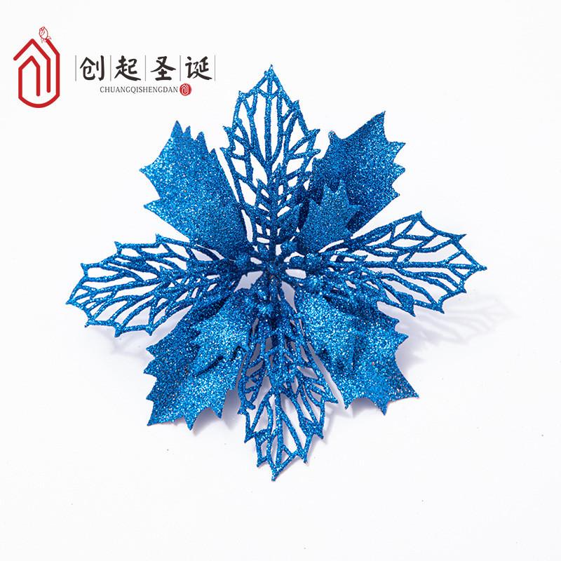 Beautiful Double Layer Shimmering Red Faux Flower Wreath For Christmas Tree Decoration Available In Rich Gold Silver And Festive Color Variations