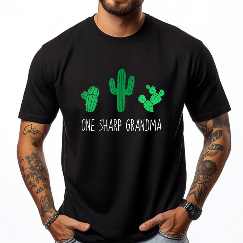 One Sharp Shirt Cute Cactus Cacti Street Wear T Shirt Male Luxury T-Shirt