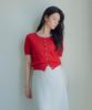 Roem Short Sleeve Scallop Cardigan Rmckg26R13