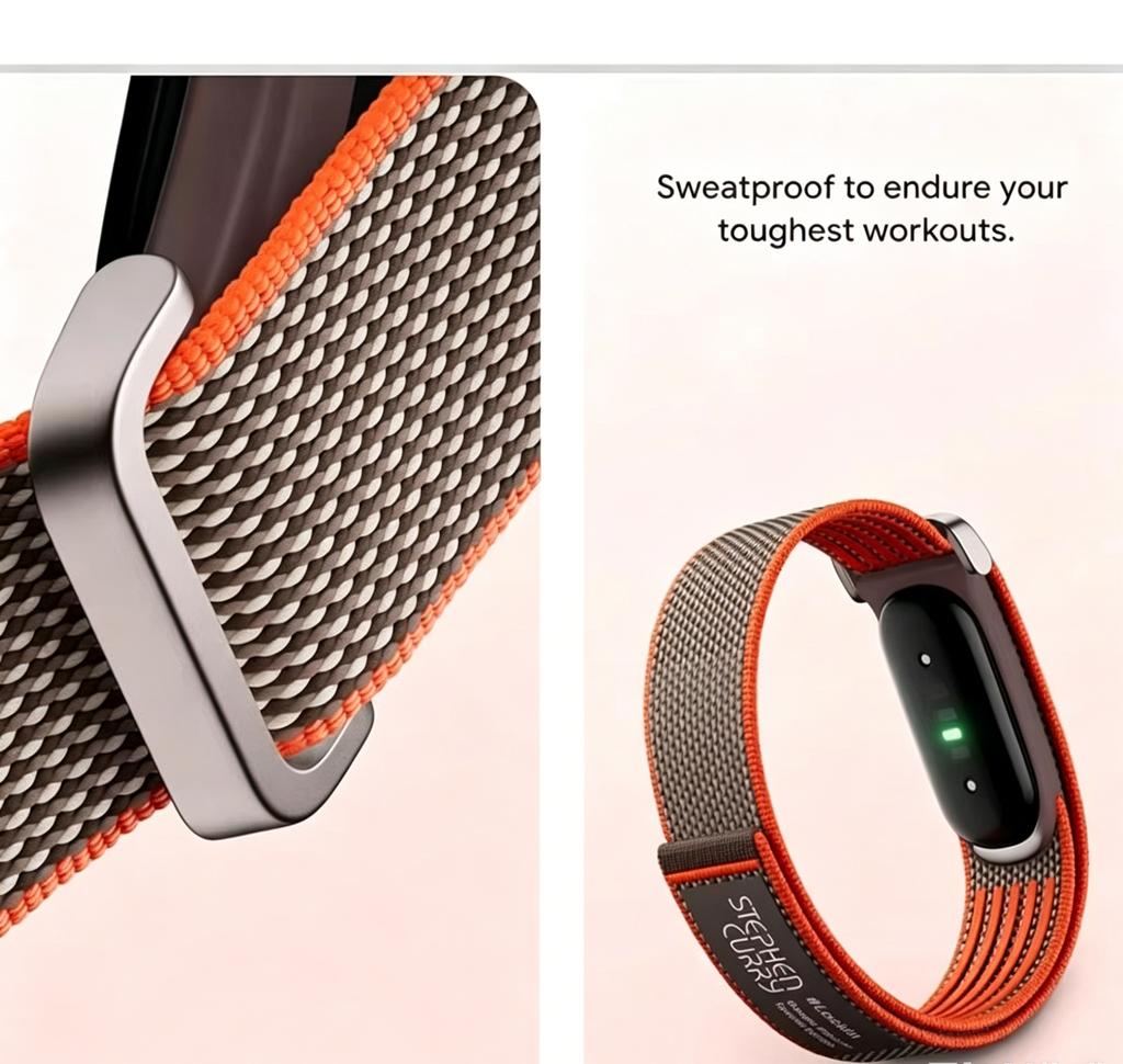 Lemi Comfort Resistente al Sudore Regolabile Nylon per Passante Cinturino Velcro Leggero Traspirante Cinturino per Orologio Google Fitbit