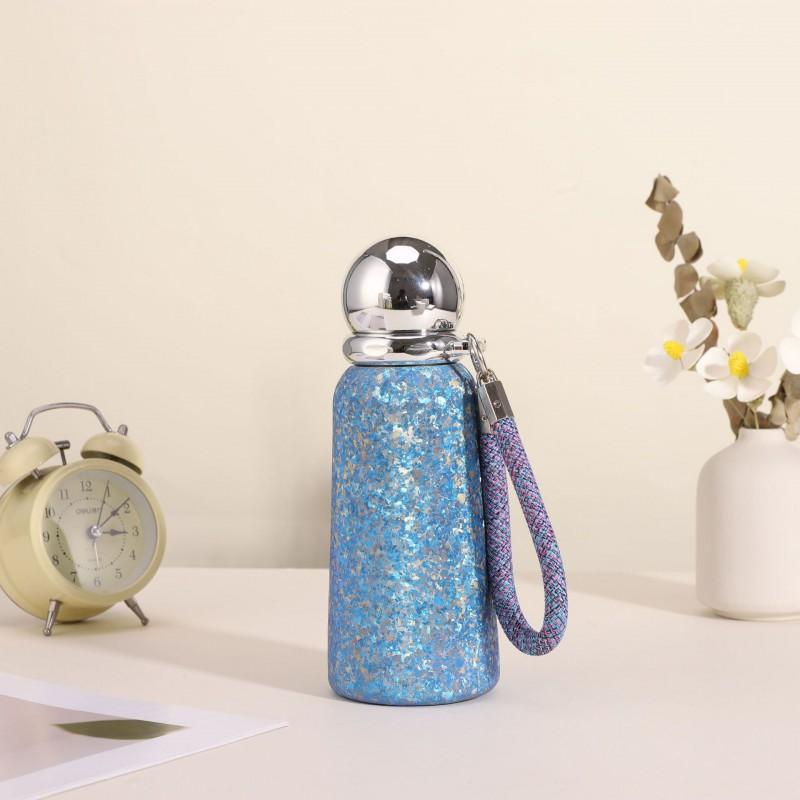 Pure Titanium Vacuum Insulated Travel Mug Women 360ml Leakproof Office Commute Cup With PP Lid