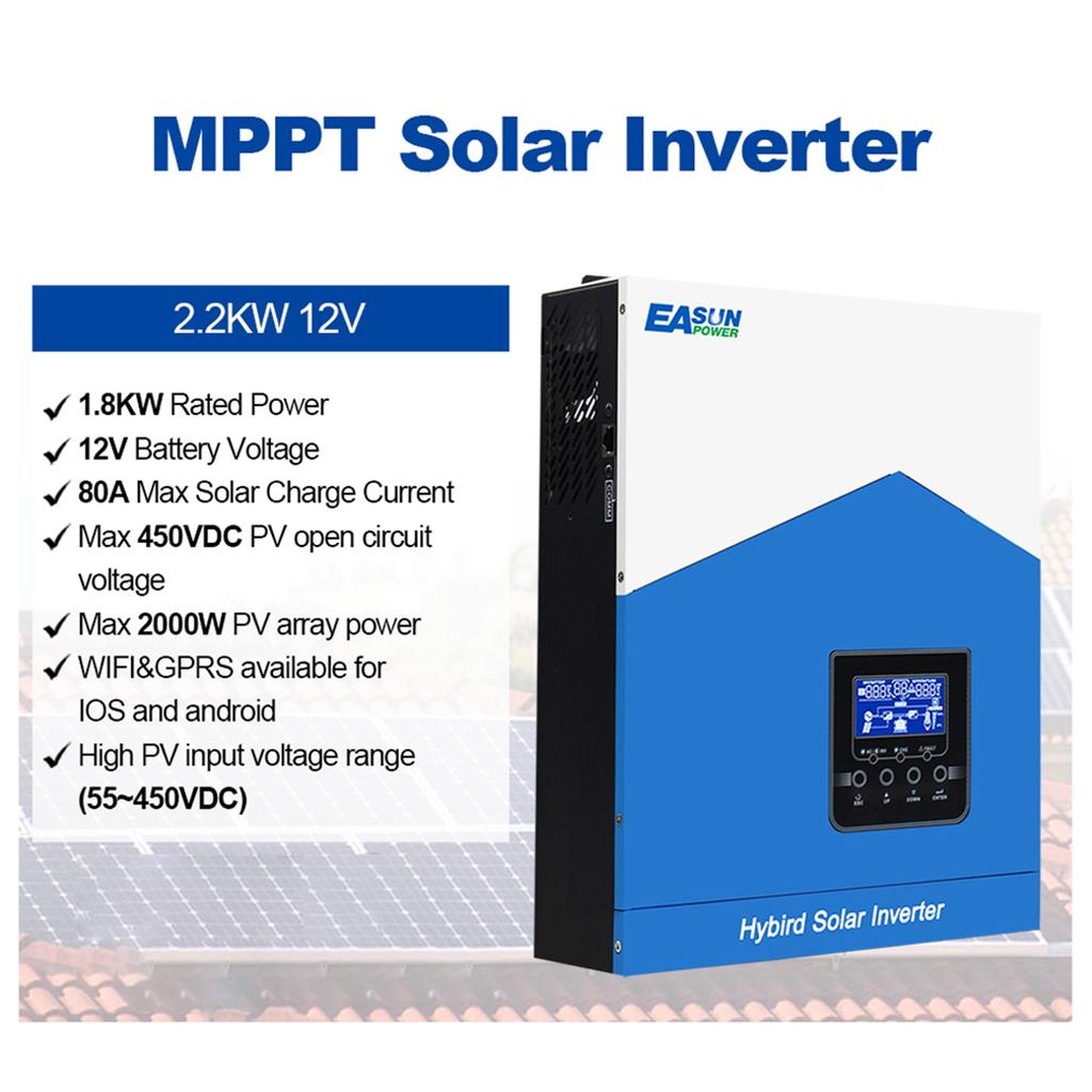Multifunctional Solar Inverter Solar Inverters for Home Solar System Pure SineWave MTTP Solar Recharger Controller