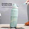 650ML Vacuum Cup Thermos Double Wall Vacuum Flask Outdoor Sport Water Bottle Stainless Steel Thermal Mug Leak Proof