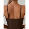 Vintage One Piece Swimsuit Women Strap Hollow Out Backless Tummy Control Swimwear Beach Pool Bathing Suits