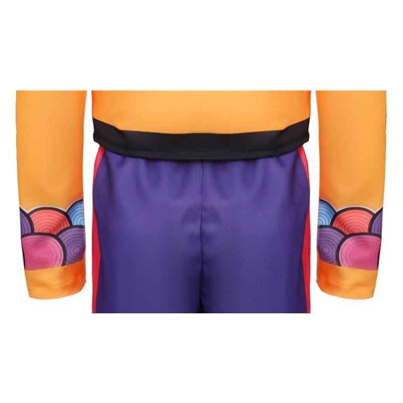 Pop Sängerin Superstar Rumi Gelbes Kostüm für Kinder Mädchen Halloween Verkleidung Kinder Schule Karnevalsparty Bühnenauftritt Rollenspiel Outfit