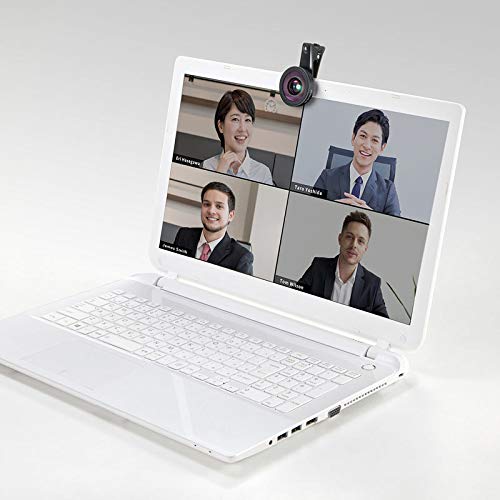 Sanwa Supply CMS-LENS1BK Wide-Angle Lens for Laptop Cameras