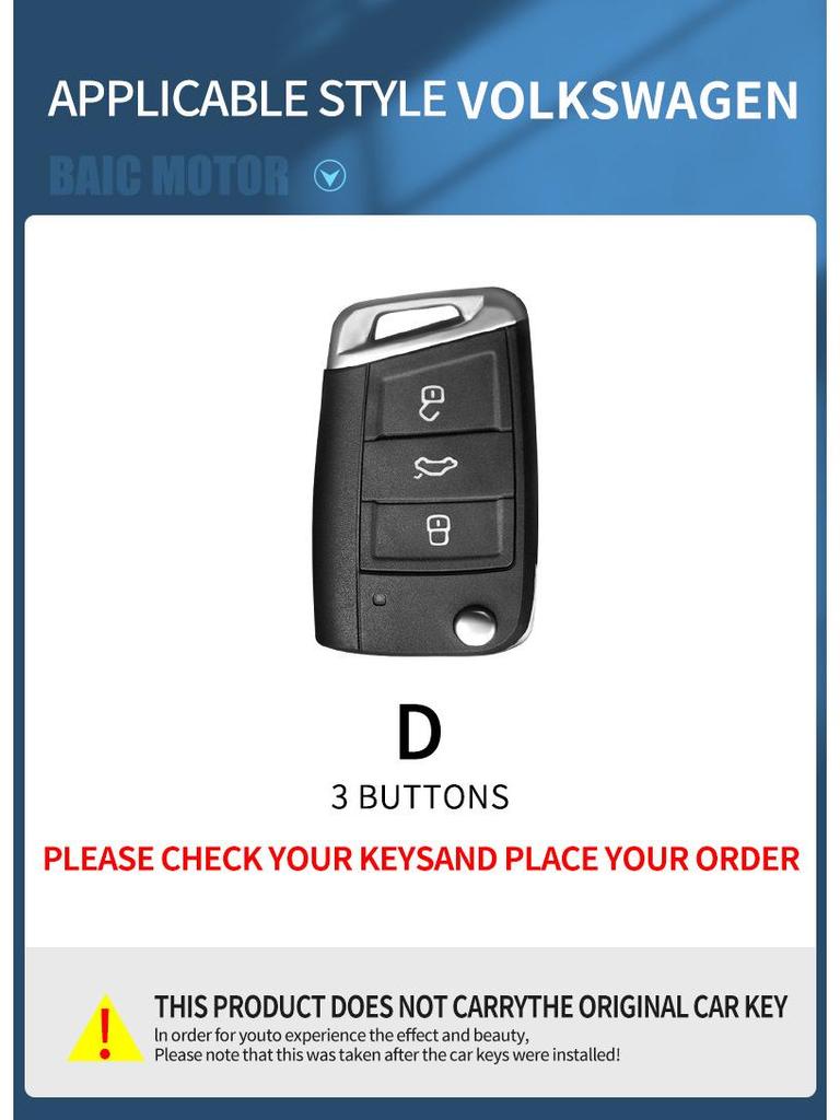 Volkswagen Tiguan L/Sagitar/Bora/Lavida Plus/Tharu/Tayron/T-Roc Key Case 