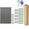 30 Pieces Greenhouse Hoop Support Kit Fiberglass Metal Components Garden Tunnel