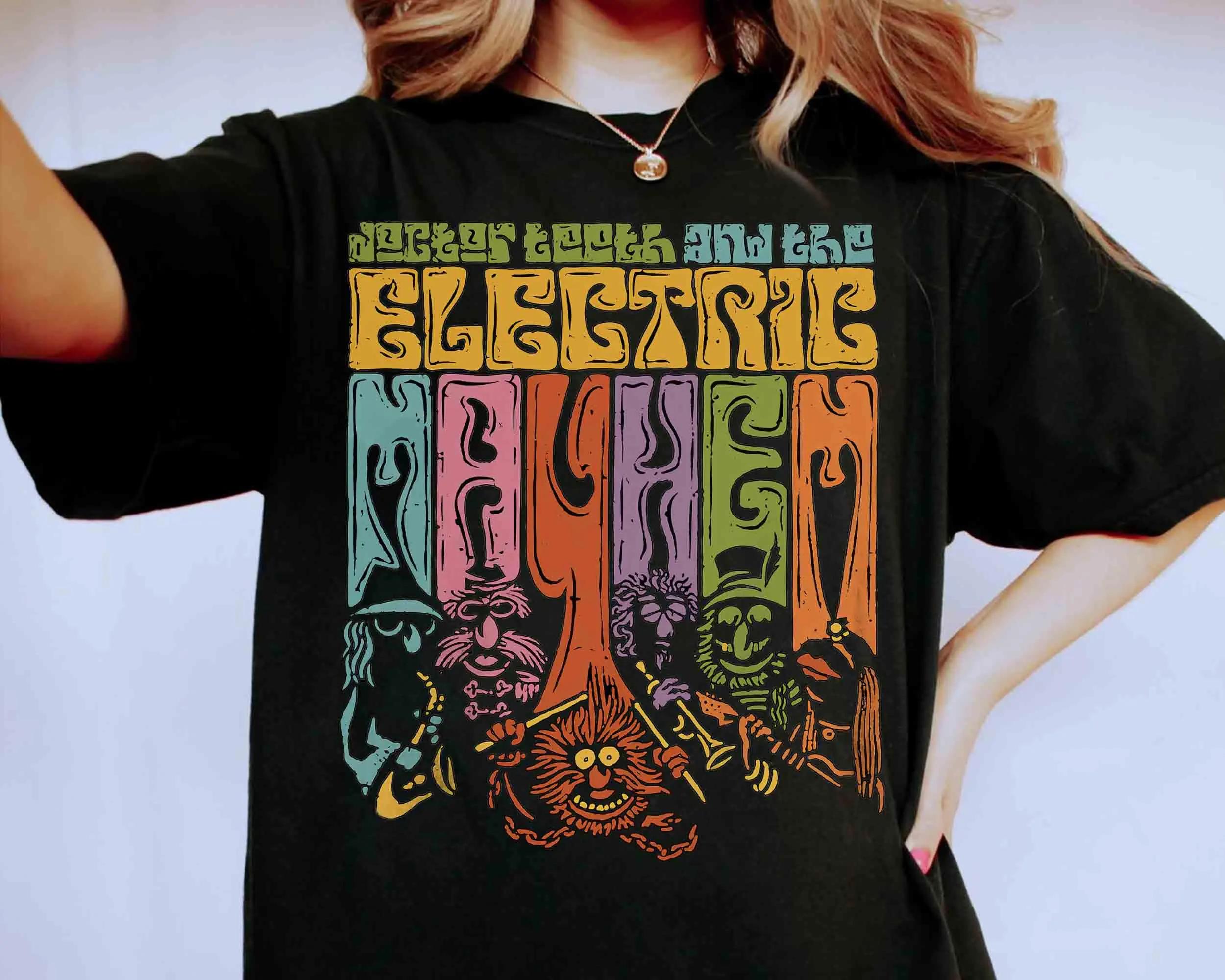 

Women Unisex Muppets Doctor Teeth And The Electric Mayhem Poster Shirt Muppets Show Tee S