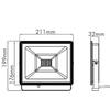 Projecteur LED 30W IP65 3000K TIGRIS