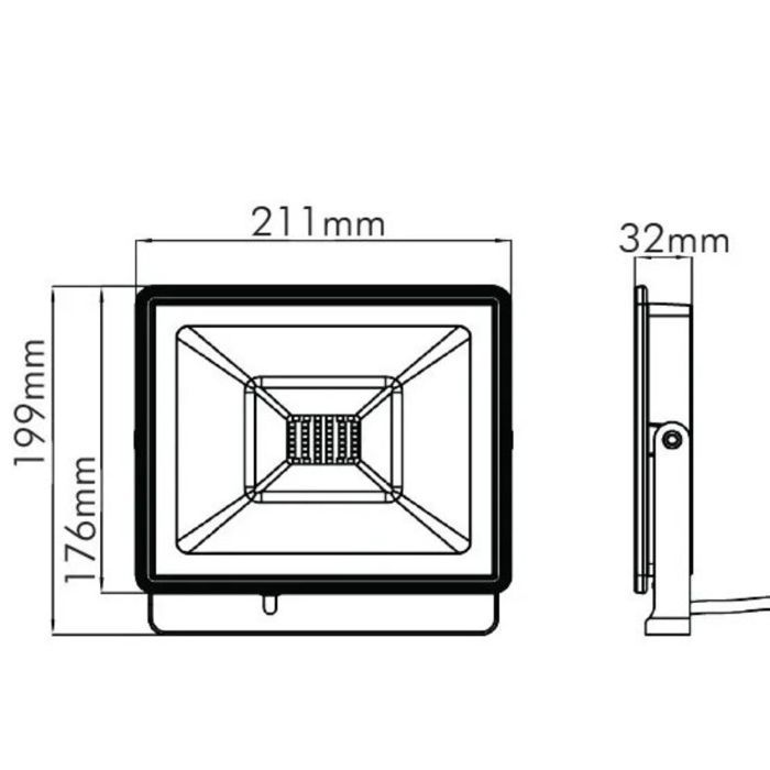 Projecteur LED 30W IP65 3000K TIGRIS